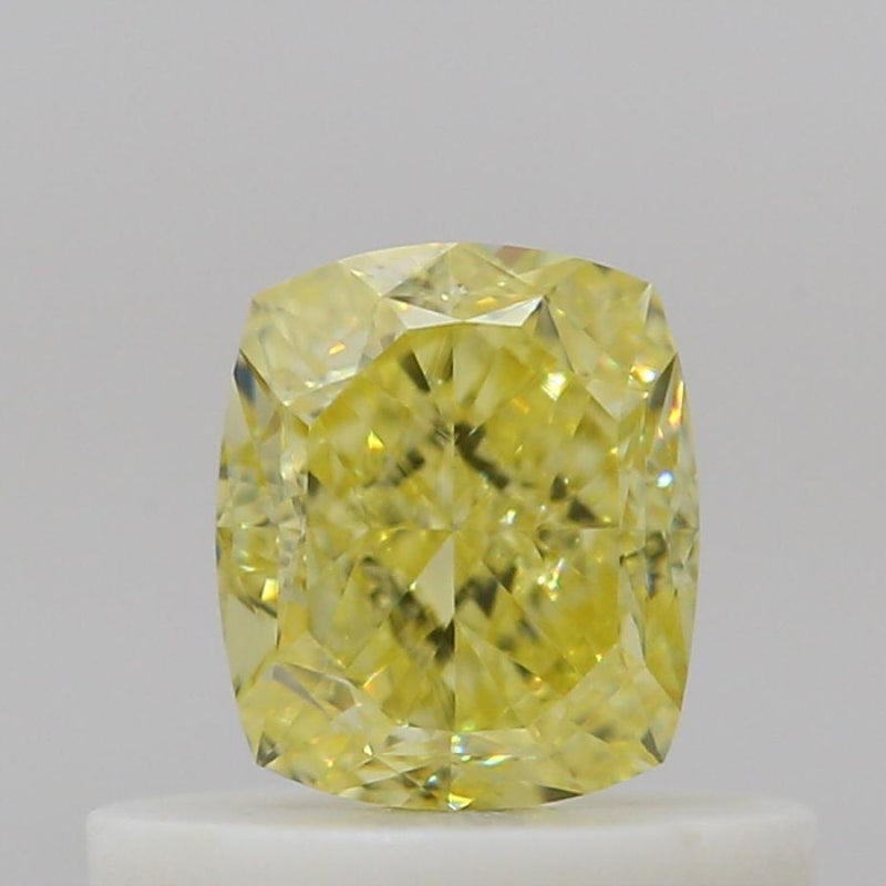 GIA 彩鑽 黃鑽 0.51ct Fancy Intense Yellow