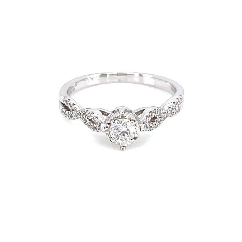 18K White Gold 0.20ct Diamond Ring