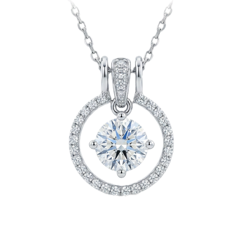 18K白金 1.01ct 鑽石吊咀