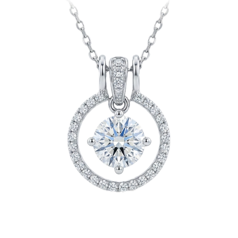 18K白金 1.01ct 鑽石吊咀