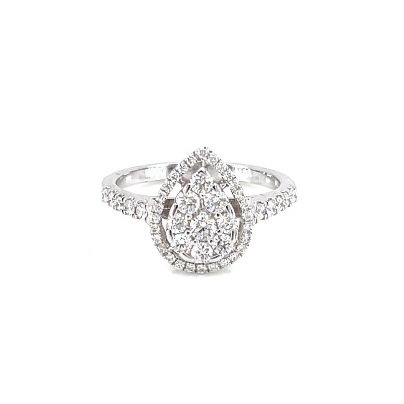 18K White Gold 0.64ct Diamond Ring