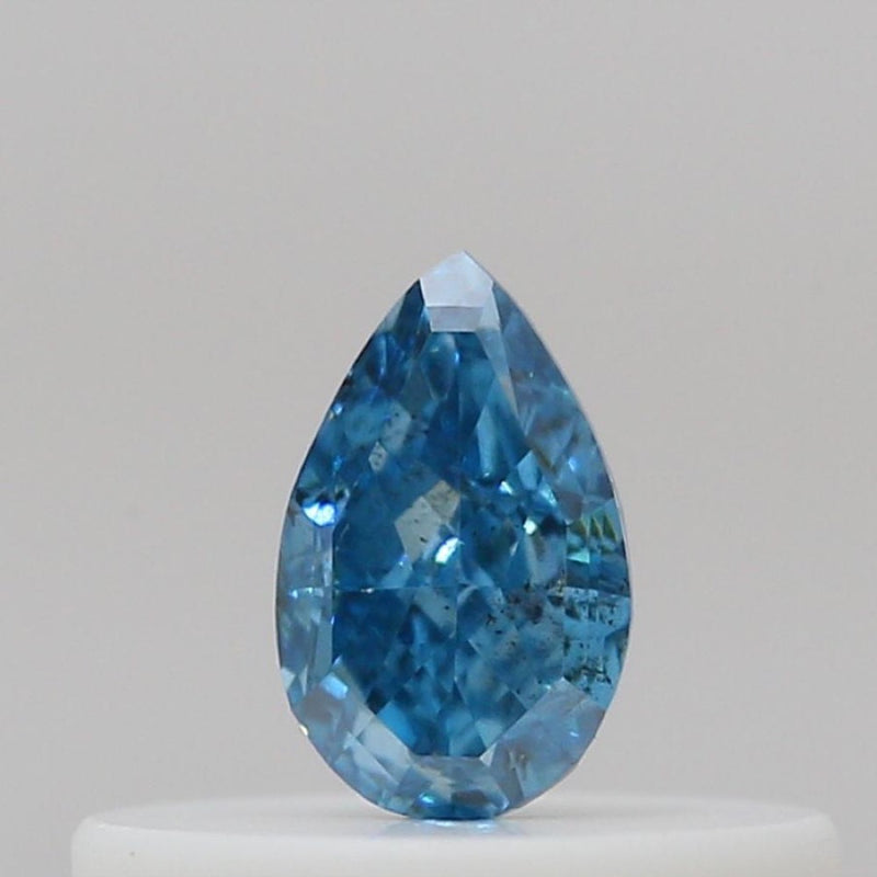 GIA 彩鑽 藍鑽 0.17ct Fancy Vivid Green-blue