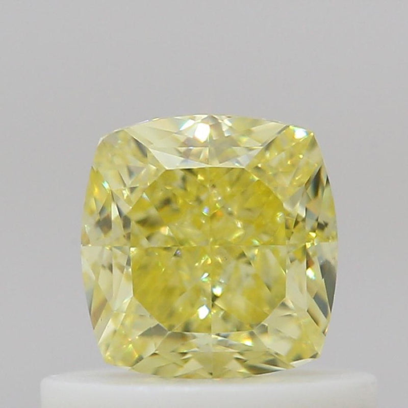 GIA 彩鑽 黃鑽 0.65ct Fancy Intense Yellow