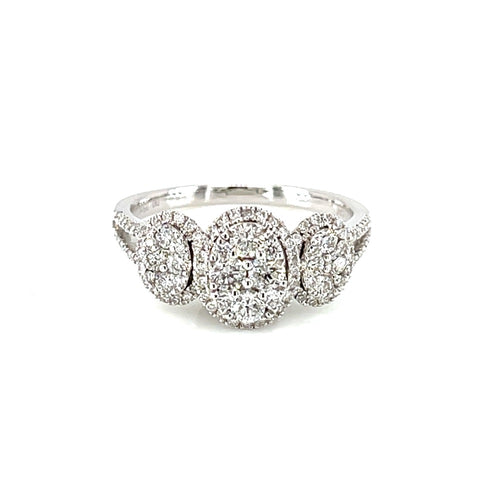 18K White Gold 0.76ct Diamond Ring