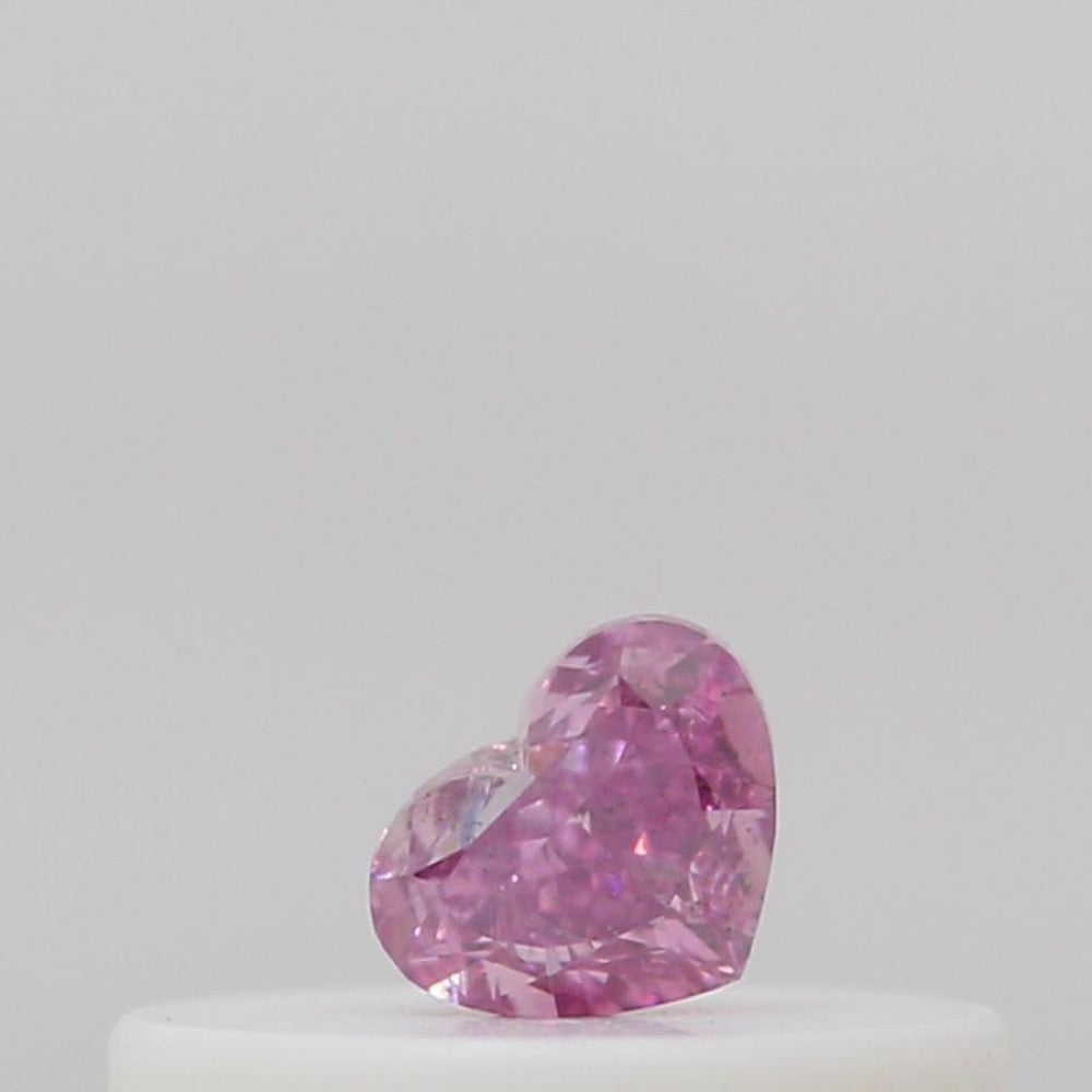 GIA 彩鑽 粉紅鑽 0.1ct Fancy Vivid Purplish Pink
