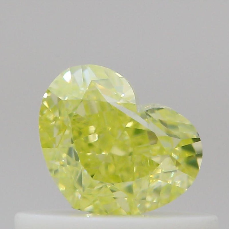 GIA 彩鑽 黃鑽 0.52ct Fancy Intense Greenish Yellow
