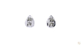 18K白金 0.16ct 粉紅鑽耳環
