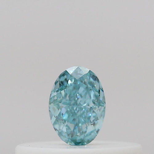 GIA Fancy Colour Diamond 0.14ct Fancy Vivid Blue-green