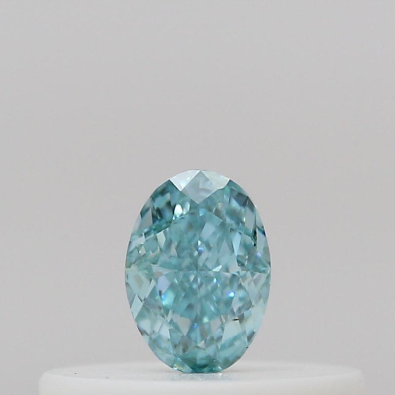 GIA 彩鑽 綠鑽 0.14ct Fancy Vivid Blue-green