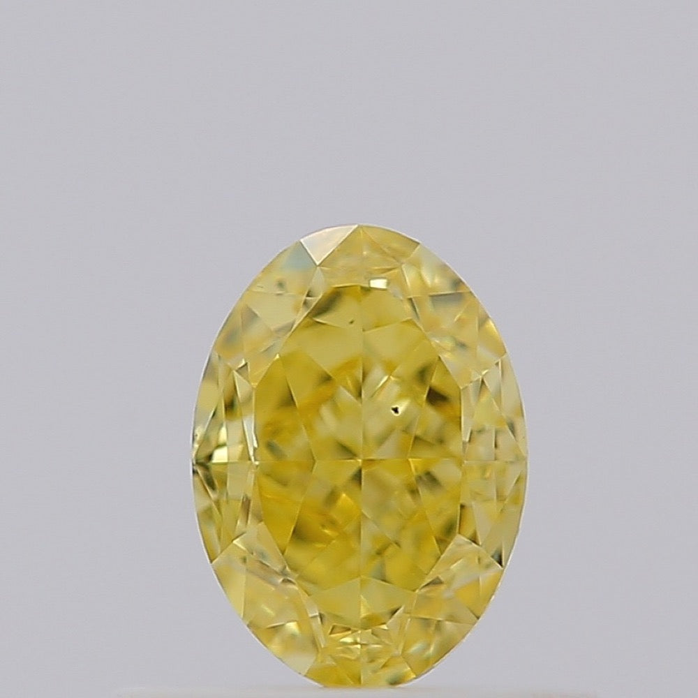 GIA 彩鑽 黃鑽 0.54ct Fancy Intense Yellow