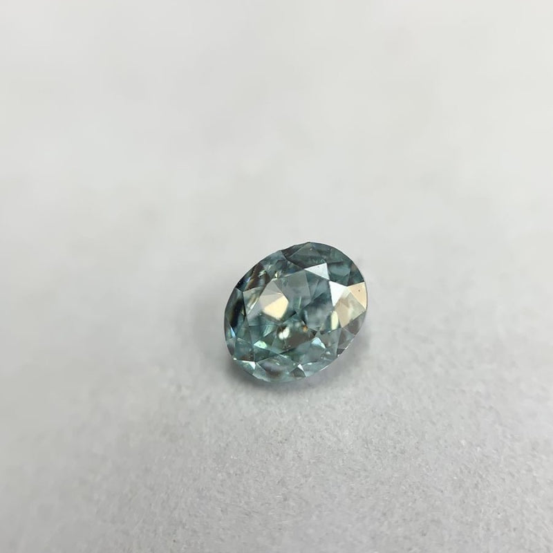 GIA 彩鑽 綠鑽 0.18ct Fancy Intense Blue-green