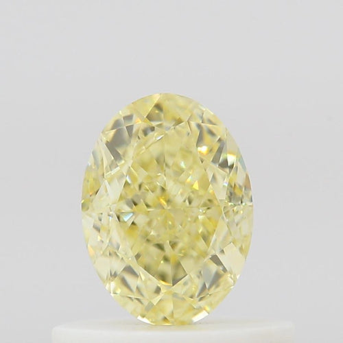 GIA 彩鑽 黃鑽 0.59ct Fancy Light Yellow