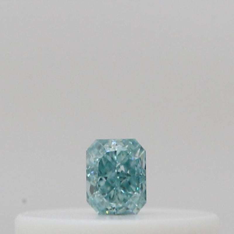 GIA 彩鑽 綠鑽 0.04ct Fancy Intense Blue-green