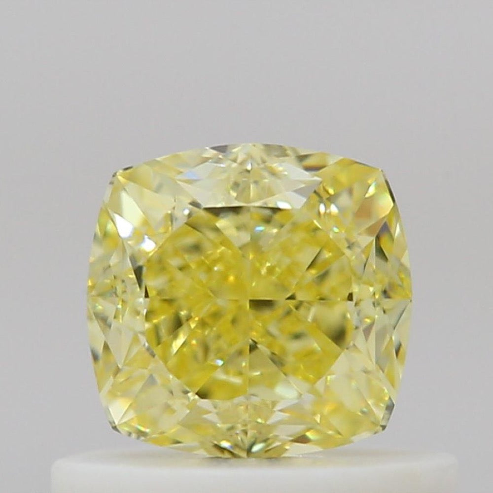 GIA 彩鑽 黃鑽 0.66ct Fancy Intense Yellow