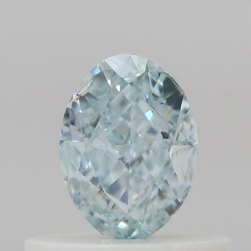 GIA 彩鑽 藍鑽 0.51ct Fancy Intense Green-blue
