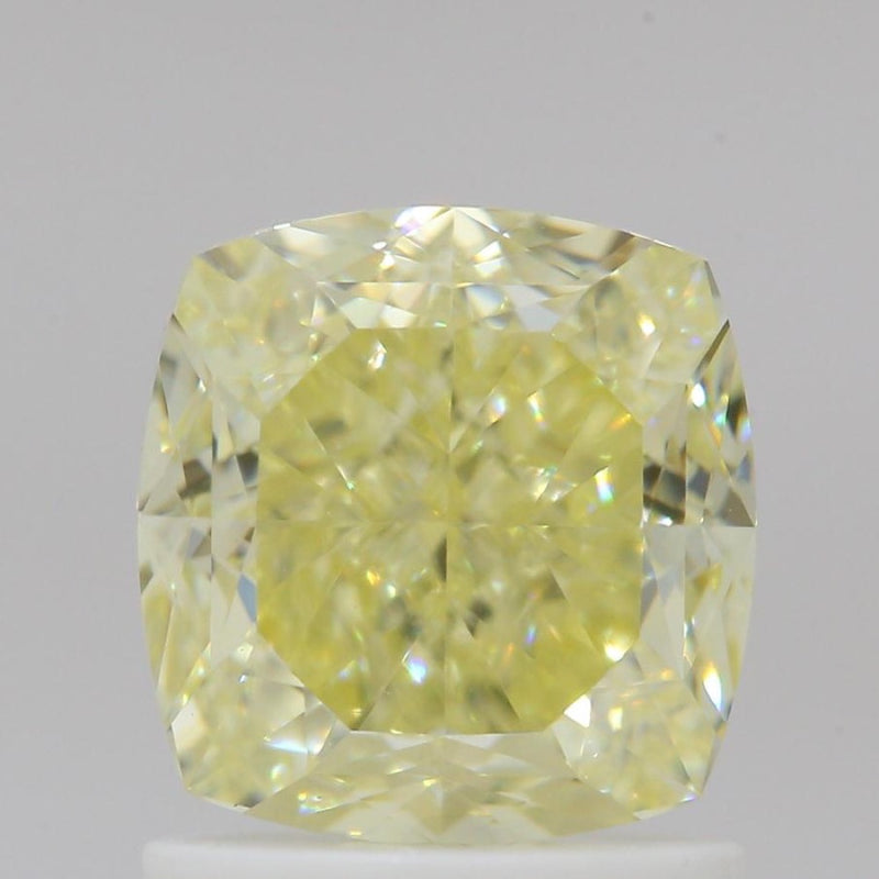 GIA 彩鑽 黃鑽 1.57ct Fancy Light Yellow