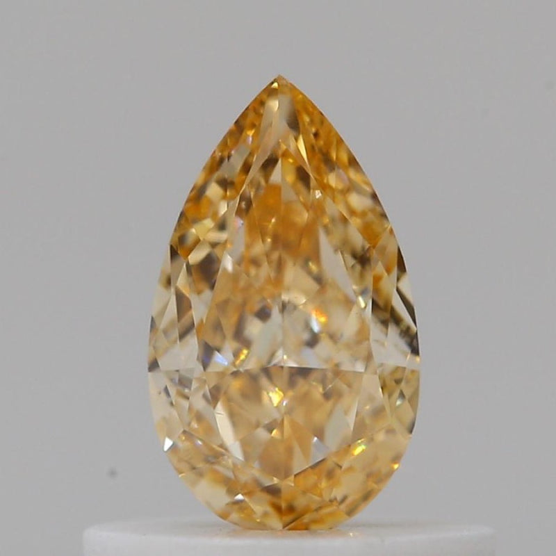 GIA 彩鑽 橙鑽 0.43ct Fancy Intense Yellow-orange