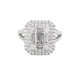 18K White Gold 0.37ct Diamond Ring
