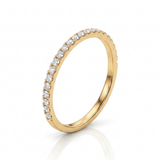 18K Yellow Gold 0.11ct Diamond Ring