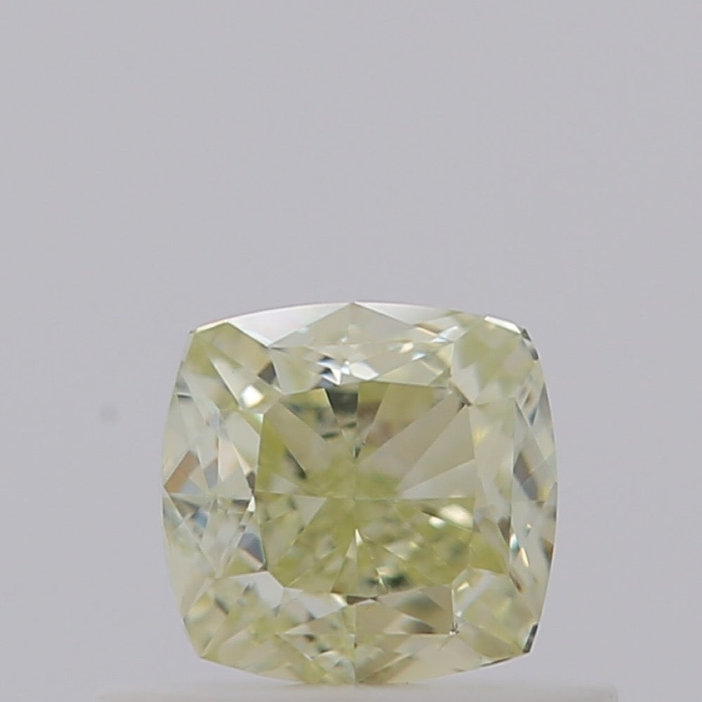 GIA 彩鑽 黃鑽 0.58ct Fancy Light Green-yellow