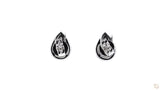 18K白金 0.53ct 鑽石耳環