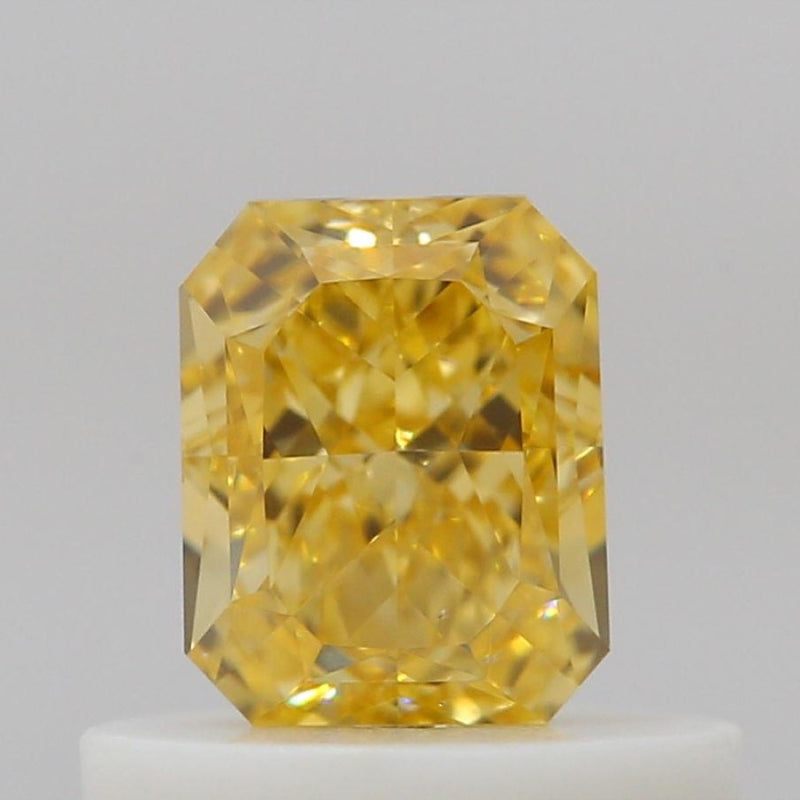 GIA 彩鑽 黃鑽 0.51ct Fancy Intense Orangy Yellow