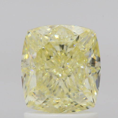 GIA 彩鑽 黃鑽 2.01ct Fancy Light Yellow