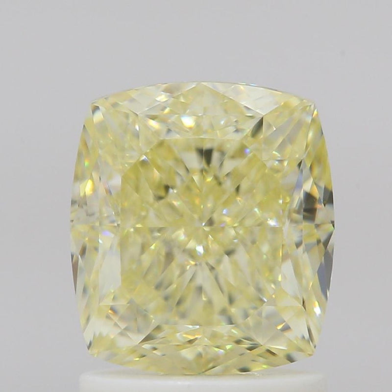 GIA 彩鑽 黃鑽 2.01ct Fancy Light Yellow