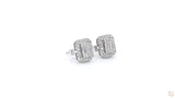 18K白金 0.19ct 鑽石耳環