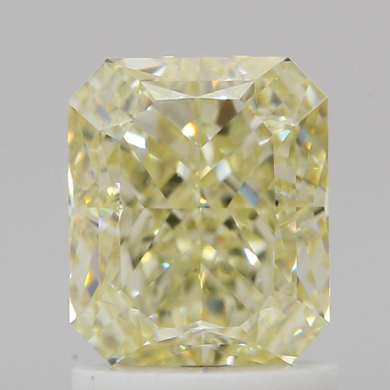 GIA 彩鑽 黃鑽 1.62ct Fancy Light Yellow
