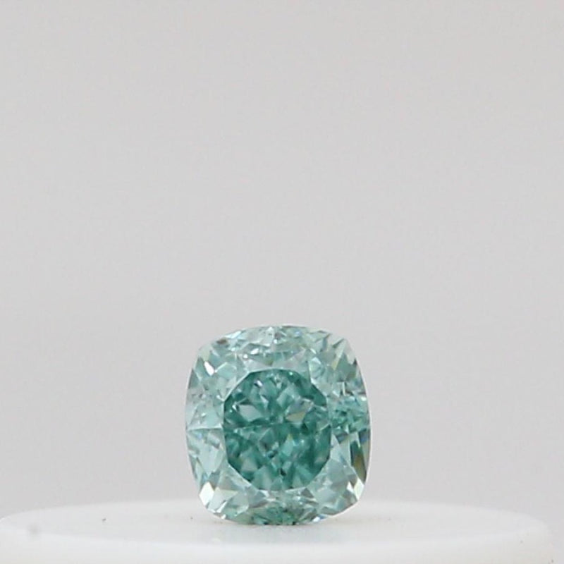 GIA 彩鑽 綠鑽 0.05ct Fancy Intense Bluish Green