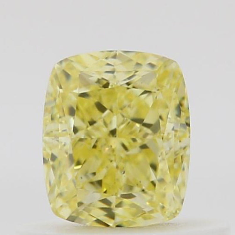 GIA 彩鑽 黃鑽 0.56ct Fancy Intense Yellow
