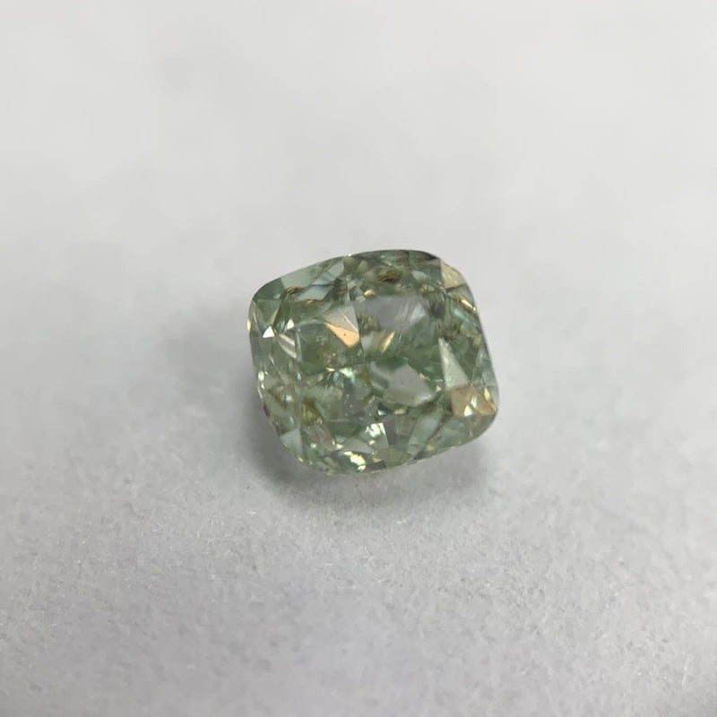 GIA 彩鑽 綠鑽 0.29ct Fancy Intense Yellowish Green
