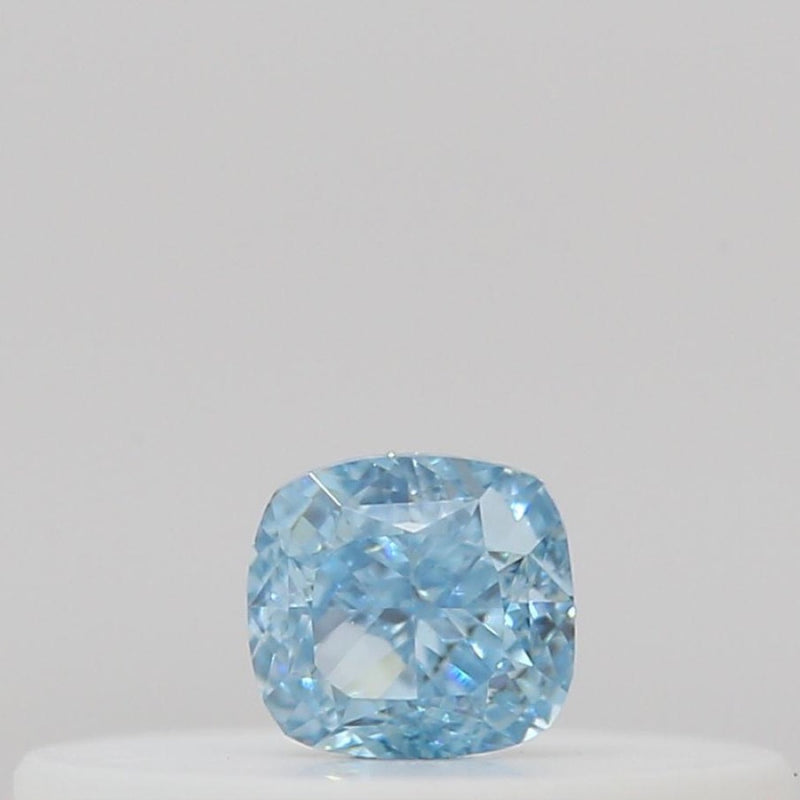 GIA 彩鑽 藍鑽 0.09ct Fancy Intense Greenish Blue