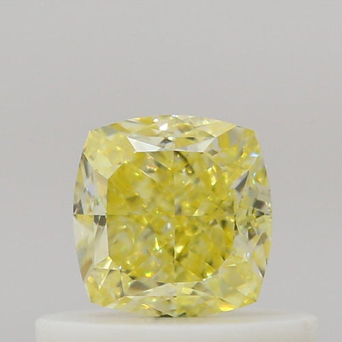 GIA 彩鑽 黃鑽 0.51ct Fancy Intense Yellow