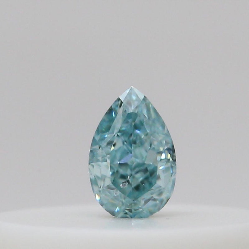 GIA 彩鑽 綠鑽 0.05ct Fancy Intense Blue-green