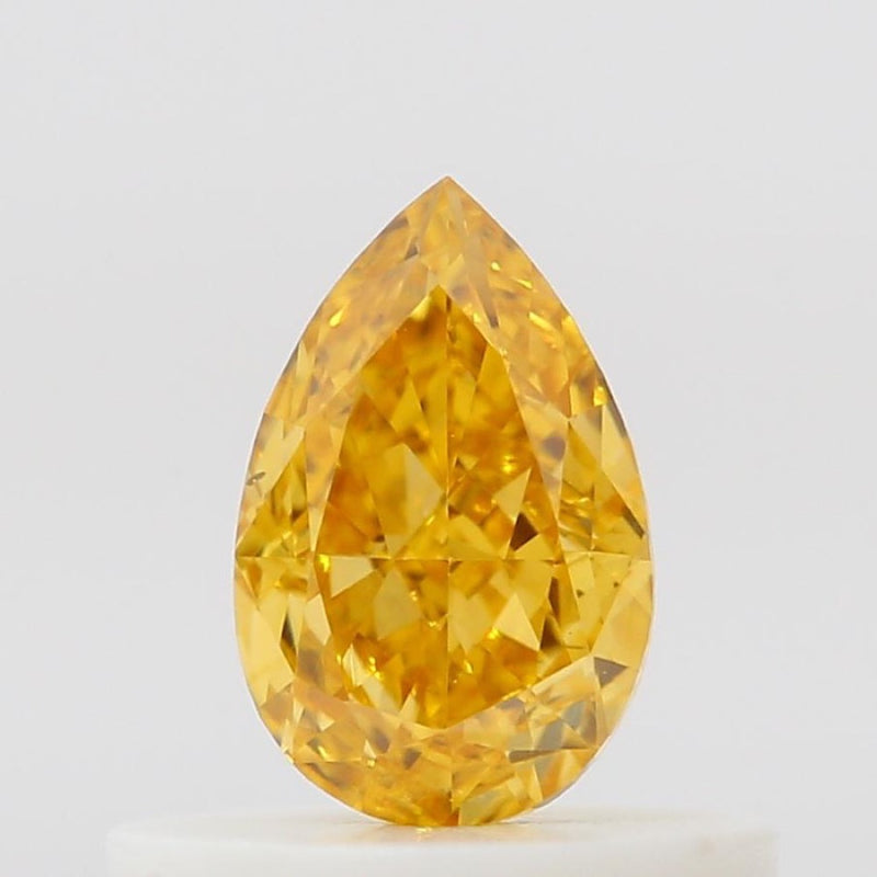 GIA 彩鑽 黃鑽 0.39ct Fancy Vivid Orange-yellow