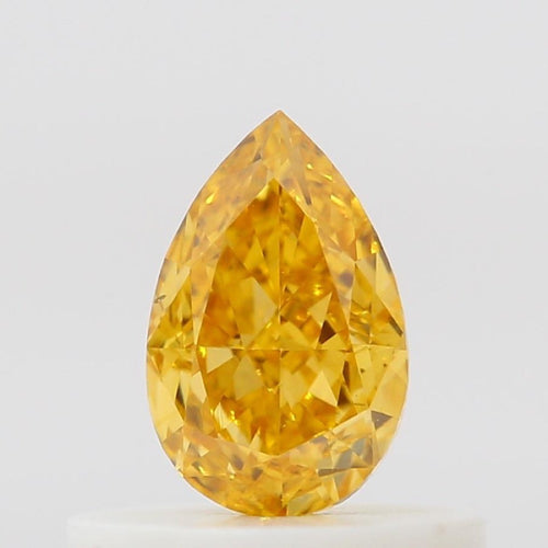 GIA 彩鑽 黃鑽 0.39ct Fancy Vivid Orange-yellow
