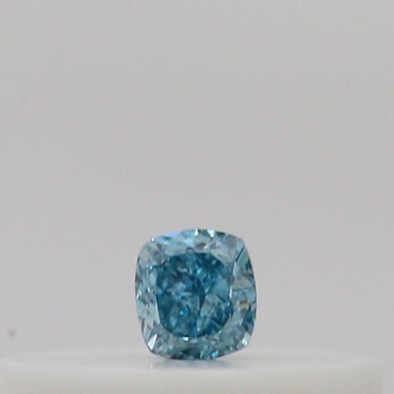GIA 彩鑽 藍鑽 0.04ct Fancy Vivid Green-blue