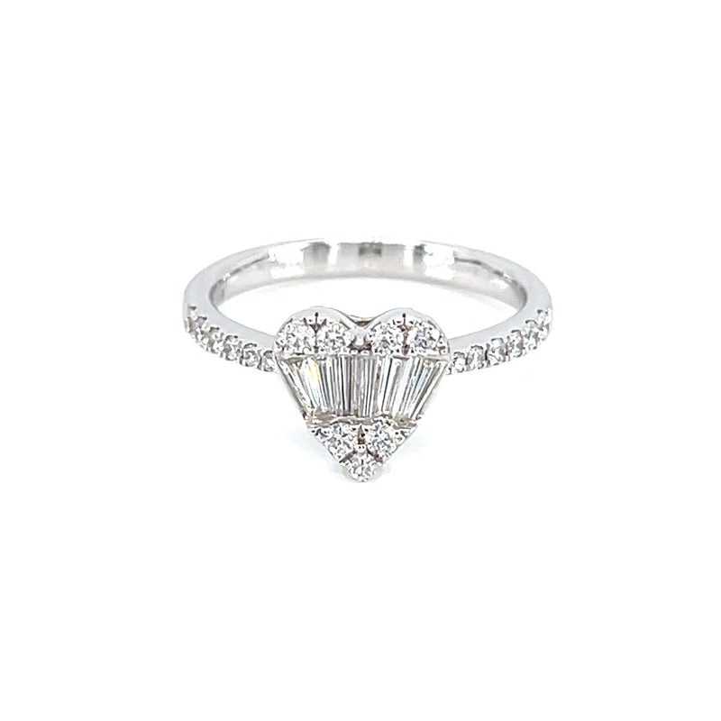 18K白金 0.21ct 鑽石戒指