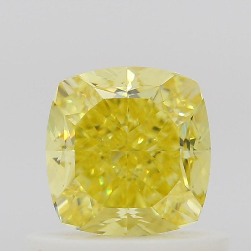 GIA 彩鑽 黃鑽 0.76ct Fancy Intense Yellow