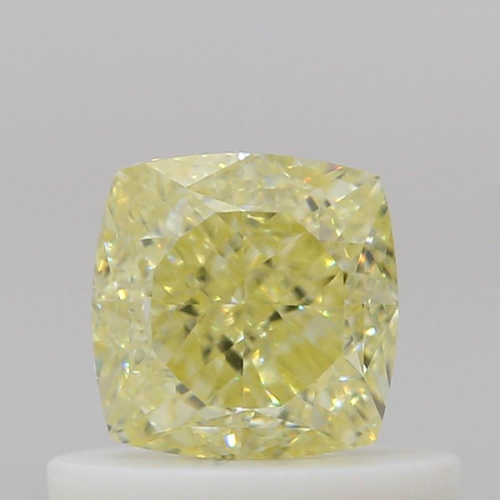 GIA 彩鑽 黃鑽 0.6ct Fancy Light Yellow