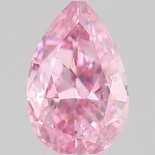 GIA 彩鑽 粉紅鑽 0.14ct Fancy Intense Purplish Pink