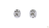 18K白金 0.34ct 粉紅鑽耳環