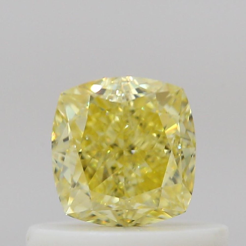 GIA 彩鑽 黃鑽 0.52ct Fancy Intense Yellow