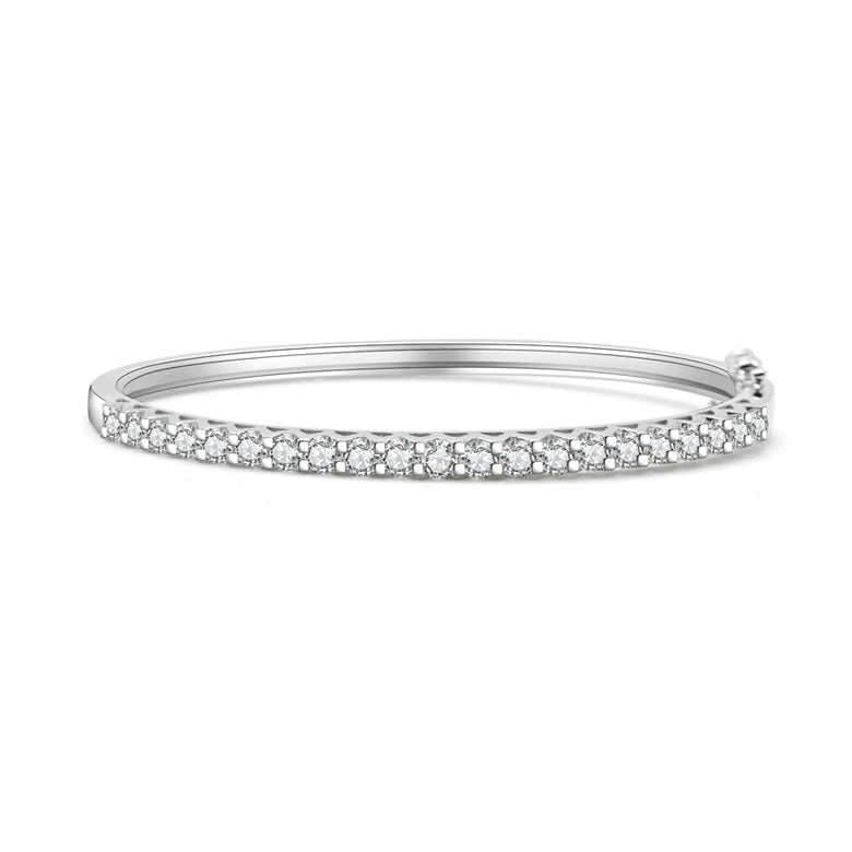 18K白金 2.10ct 鑽石手鐲