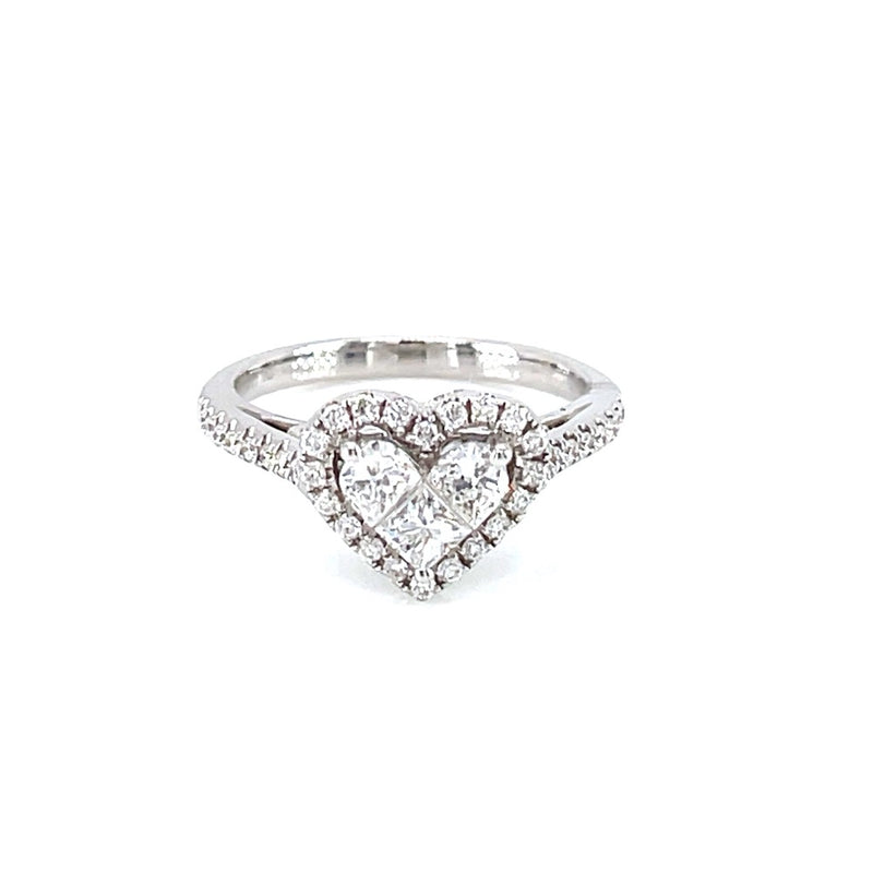 18K White Gold 0.44ct Diamond Ring
