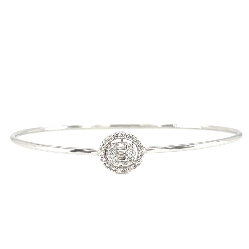 18K 0.359ct Diamond Bangle