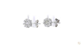 18K白金 0.18ct 鑽石耳環