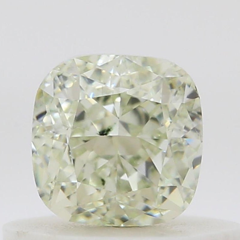 GIA 彩鑽 黃鑽 0.52ct Light Green-yellow